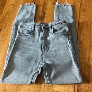 Zara Light Blue Ankle Jeans